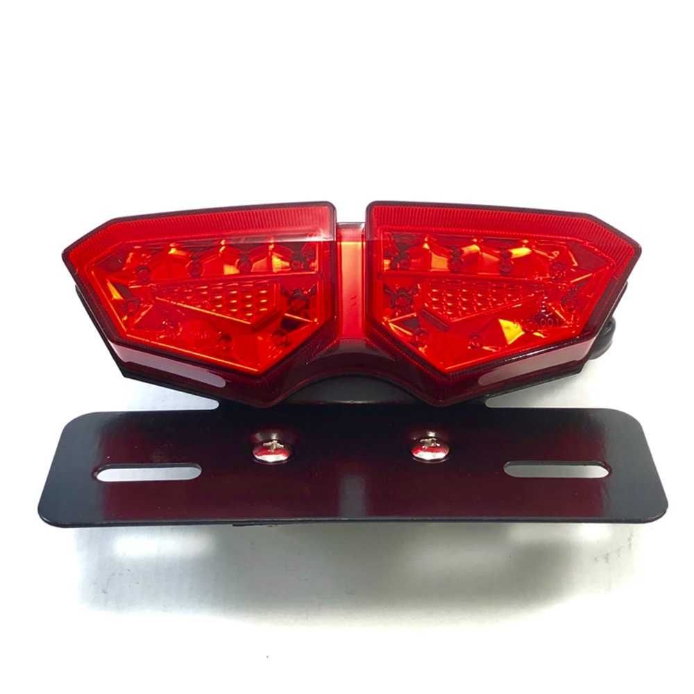 LED Стоп диоден за мотоциклет с вградени мигачи и стойка за номер. - снимка 7