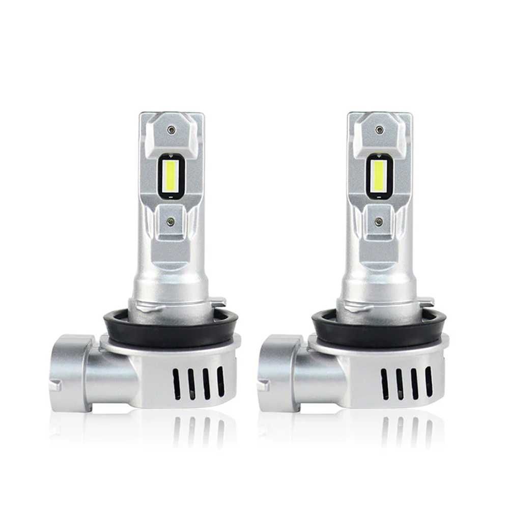 LED Мини Диодни крушки H11, 12V, Canbus с вграден вентилатор. - снимка 2