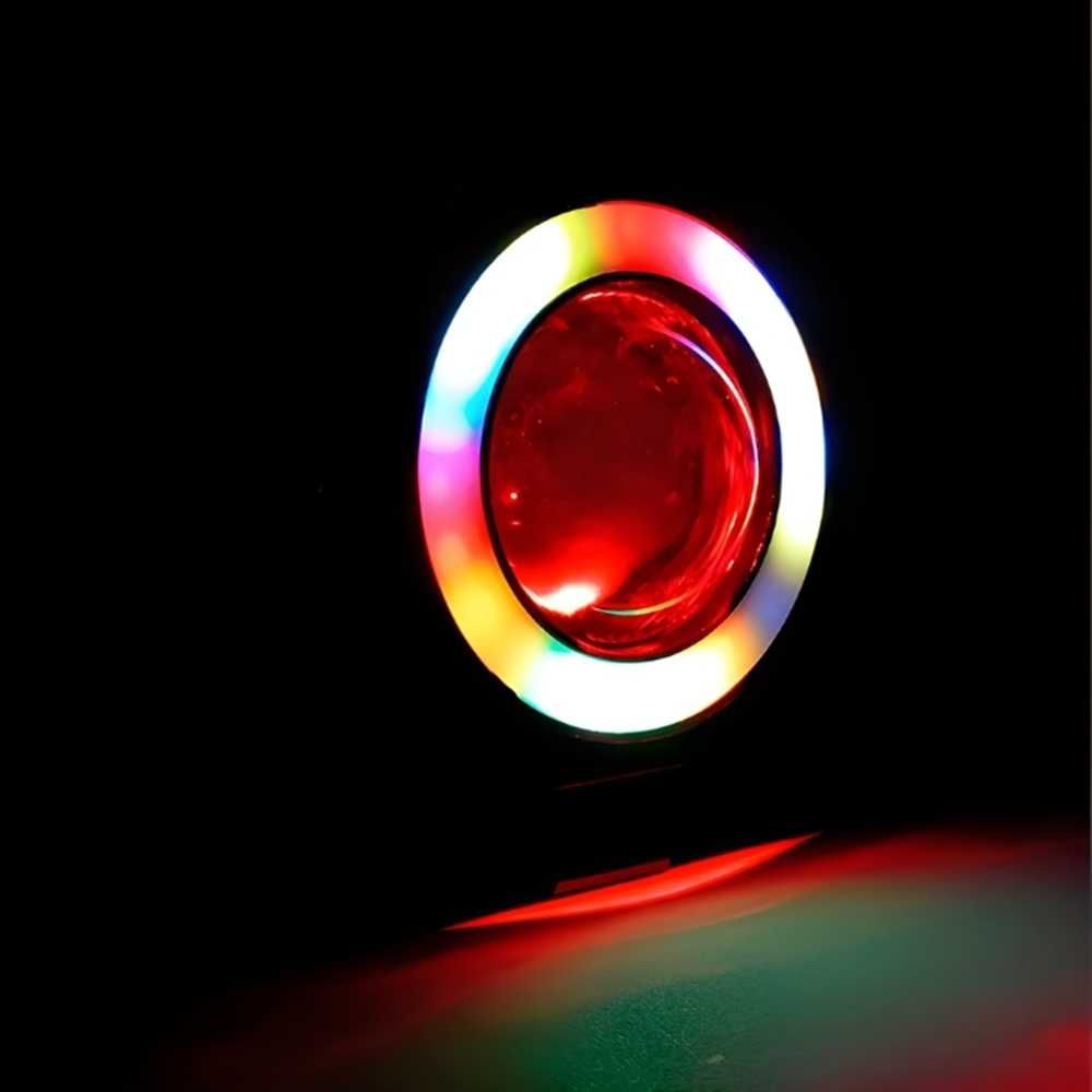 Висококачествен LED фар с лупа за Мотор RGB - 3 режима на работа - снимка 6