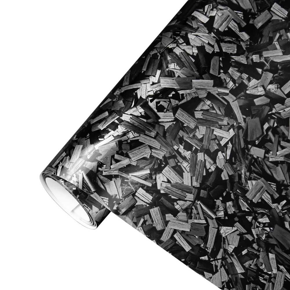 Висококачествено фолио Кован Carbon Silver за автомобил - 152х100см - снимка 1