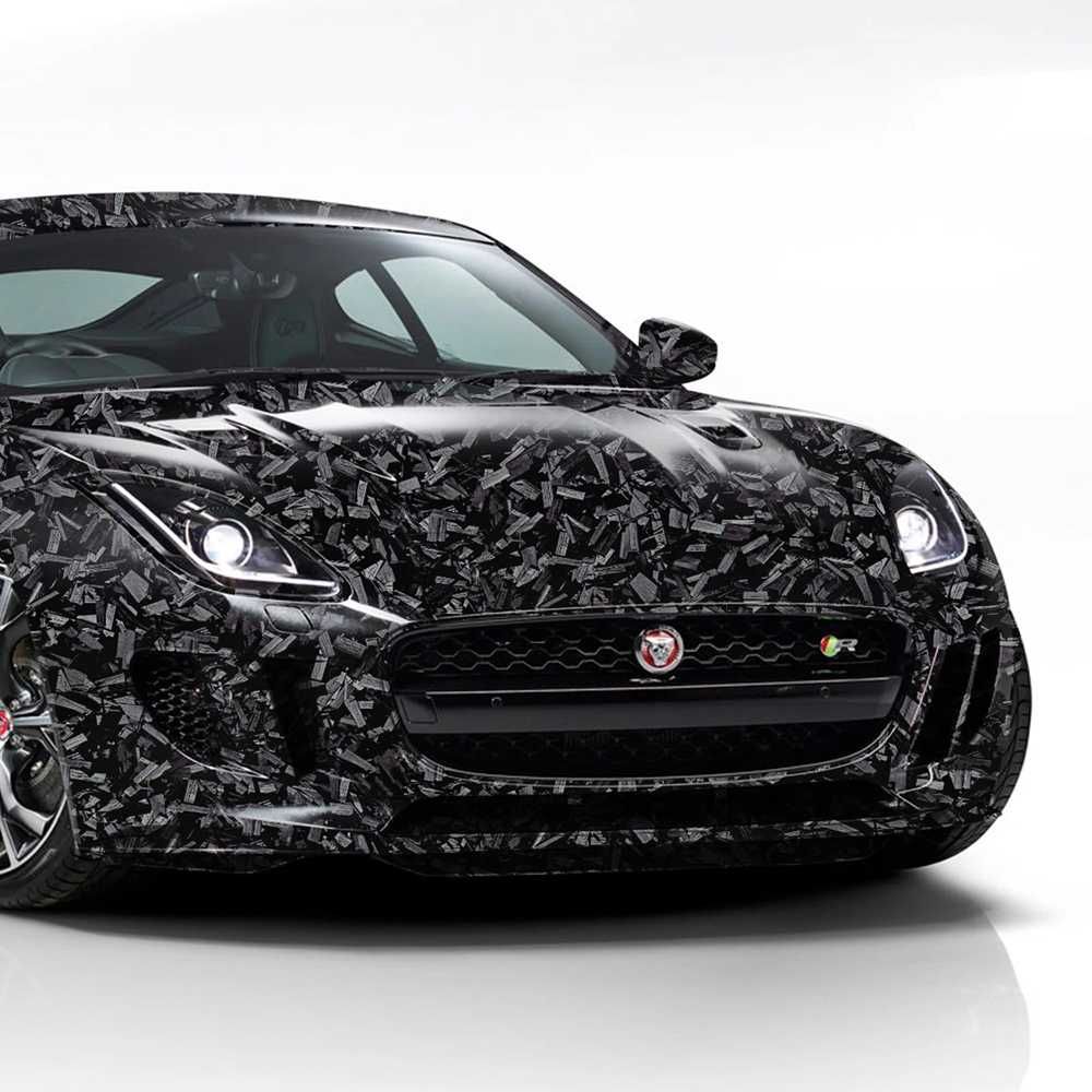 Висококачествено фолио Кован Carbon Silver за автомобил - 152х100см - снимка 3