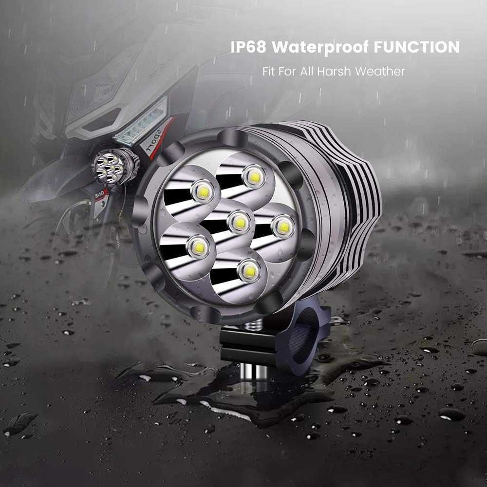 Комплект 6 SMD LED халогени за мотор 6500К - 2 броя. - снимка 8