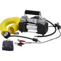 Метален двуцилиндров компресор за гуми , 12V, 150PSI, 10bar - снимка 1