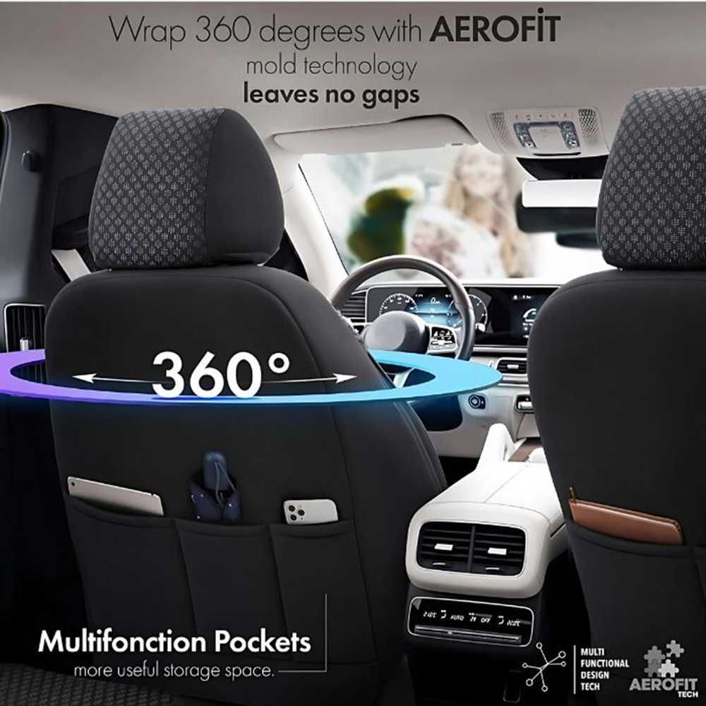 Универсална тапицерия за автомобили - Otom Sport Plus (сиво/черно) - снимка 5
