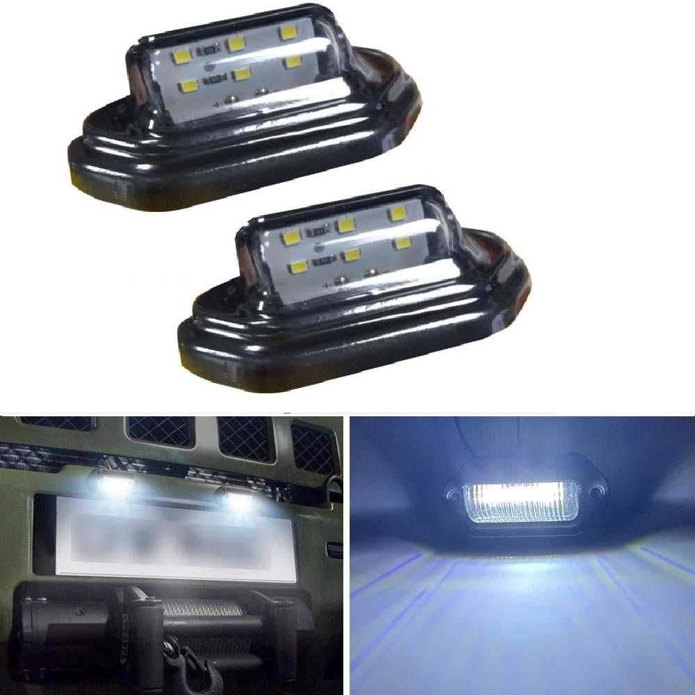 Комплект 2 броя LED светлини за регистрационен номер 12/24V - снимка 1