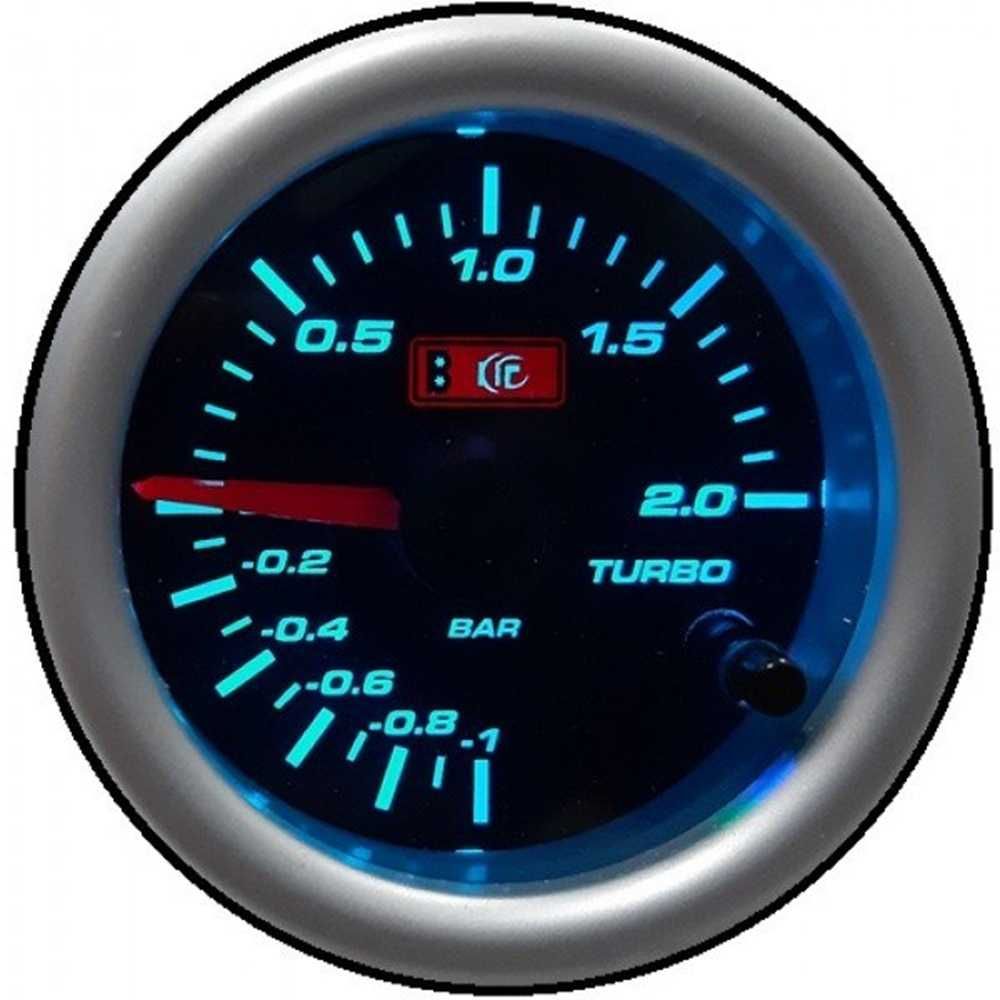 Уред за налягането на турбината Boost Meter - 2 bar/52мм/7 цвята. - снимка 2