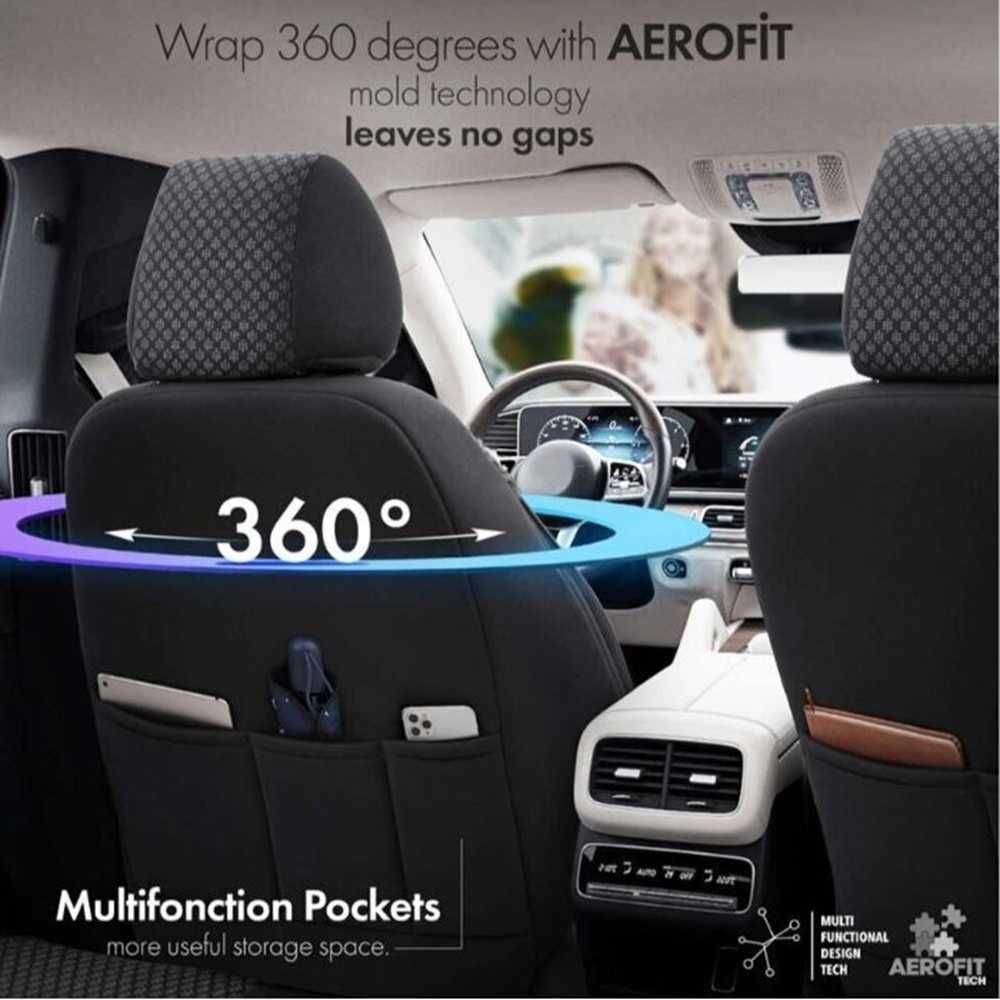Универсална тапицерия за автомобил Otom Sport Plus - Черно/Червен кант - снимка 6