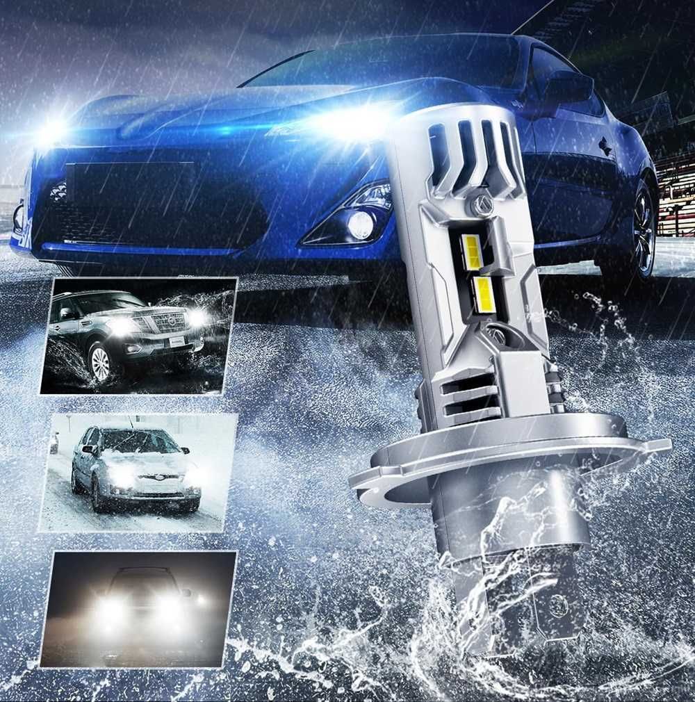 LED 30W Мини Диодни крушки H4, 12V, Canbus - 30% повече светлина. - снимка 8