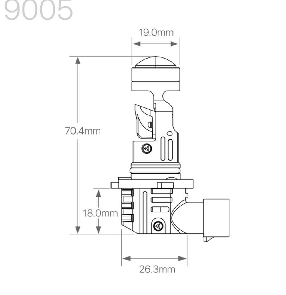 LED диодни крушки за фарове с Лупа - 9005 CANBUS, 12V, 40W, 12 400LM - снимка 6