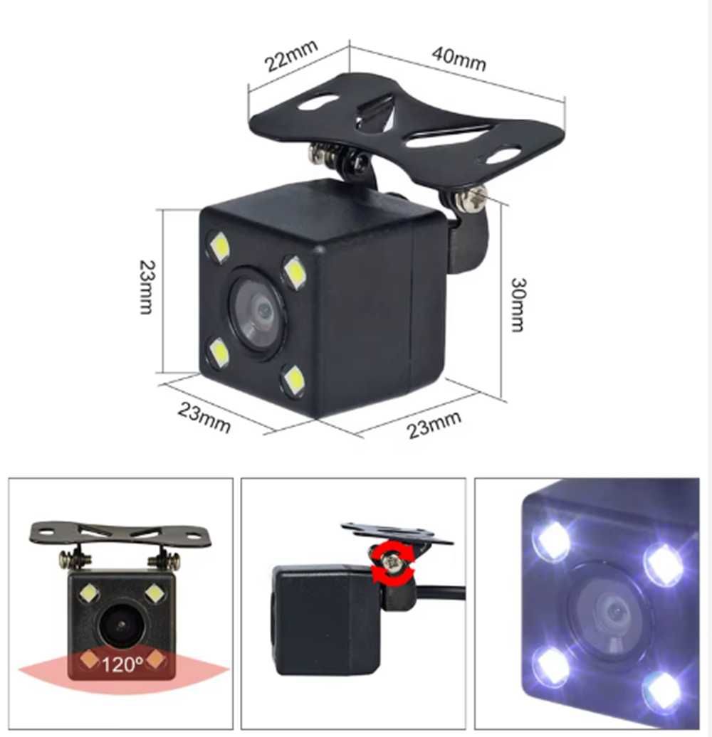 Универсална камера за задно виждане с нощен режим - 4 LED* - снимка 6