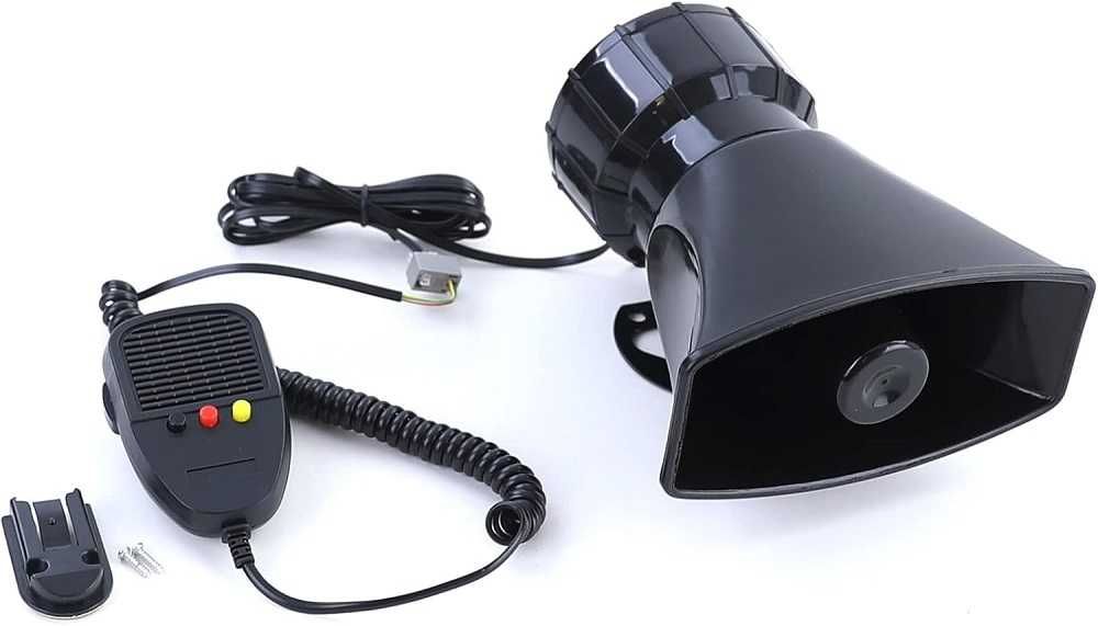 Сирена с микрофон 12V/50W - 3 различни мелодии 125dB - снимка 3