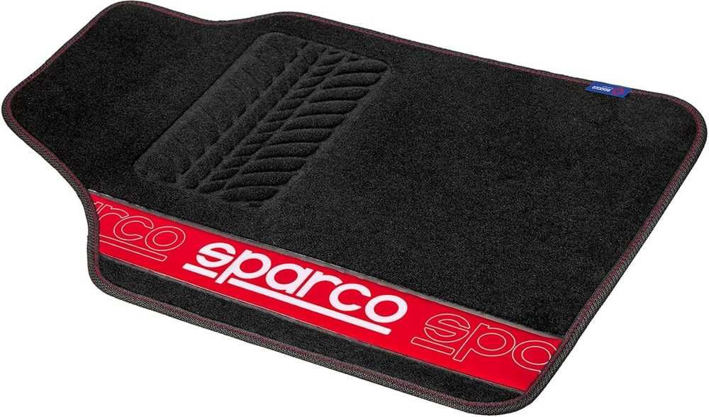 Универсални автомобилни стелки Sparco/Червен кант. - снимка 3
