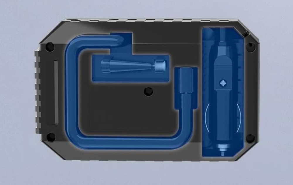 Kомпресор с манометър за помпене на гуми - 12V/ 60W/ 90 PSI - снимка 5