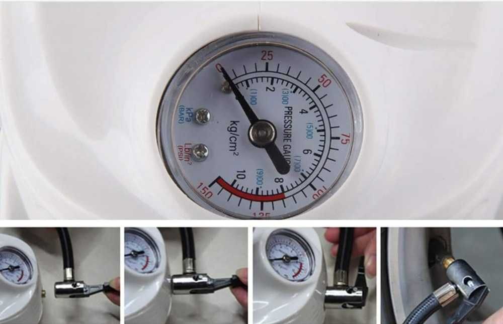 Прахосмукачка за кола с Компресор за напомпване на гуми 12V/120W - снимка 5