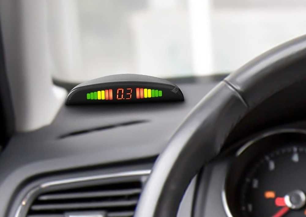 Парктроник с LED дисплей 8 датчика - Черен - снимка 7