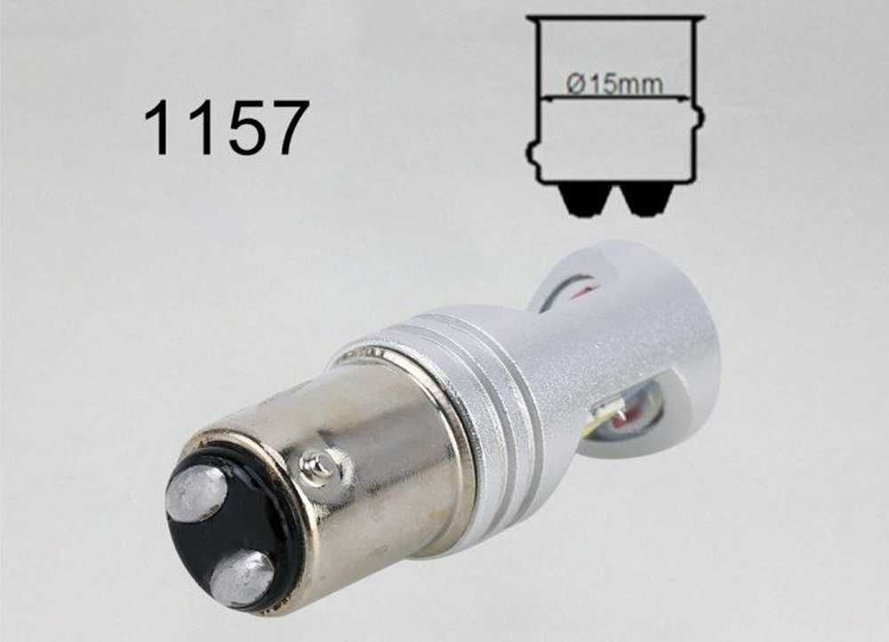 LED диодни крушки с двойна светлина - P21/5W, BA15D Canbus Error Free. - снимка 5