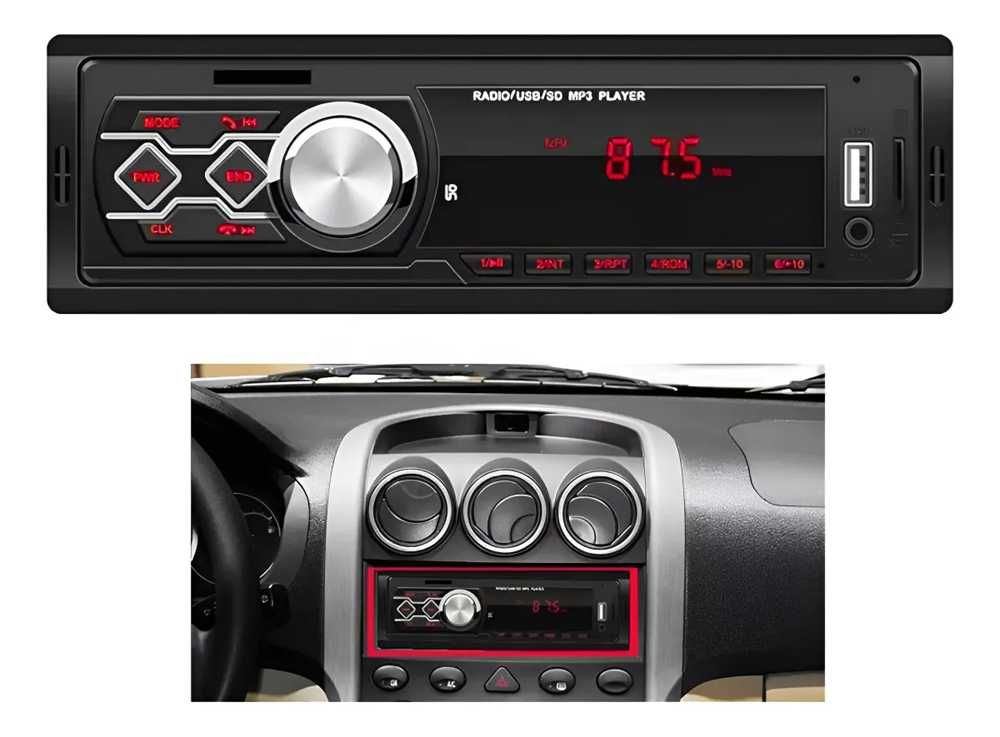 MP3 player за кола Bluetooth, USB, SD, AUX, LCD DISPLAY - 4x50w - снимка 7
