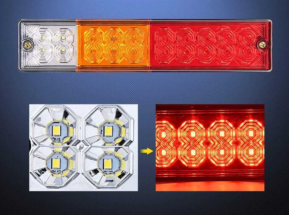 Комплект 2 броя LED диодни стопове за ремарке 12V - снимка 5
