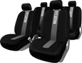 Комплект калъфи за седалки SPARCO - Черно/Сиво - 2мм Пяна. - снимка 1