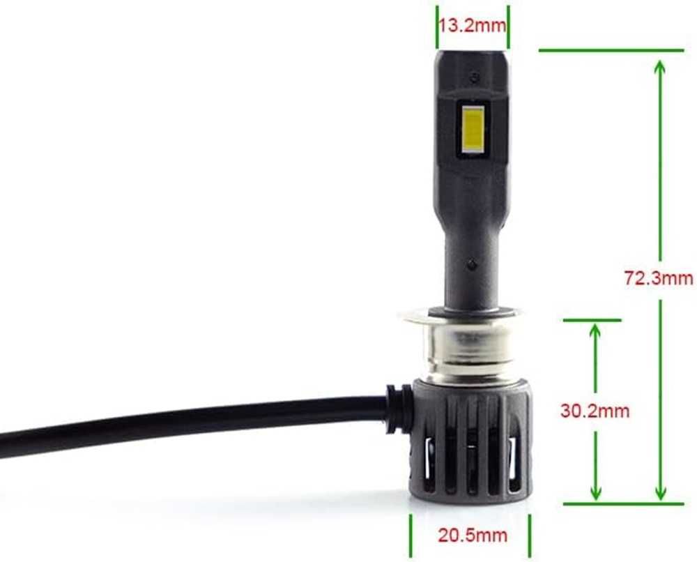 LED Мини Диодни крушки - H1, 12V, Canbus 6000K - снимка 5