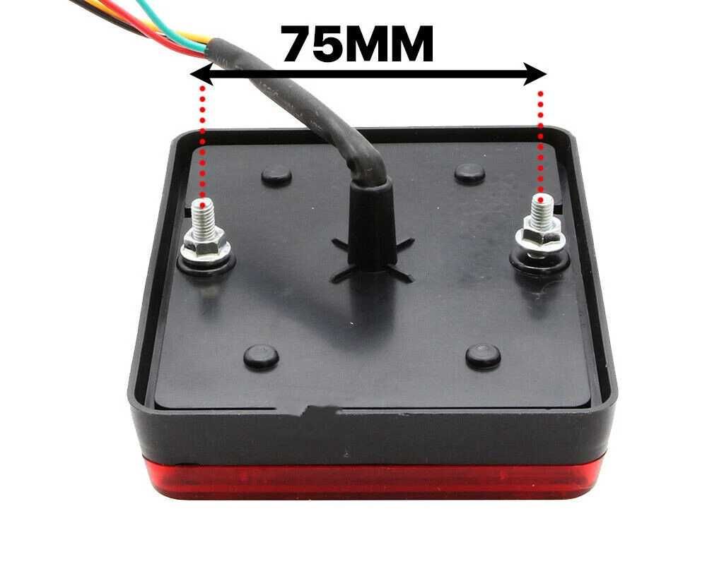 Комплект LED Диодни стопове, 12/24V - 120x95x23 мм, IP65 - снимка 5