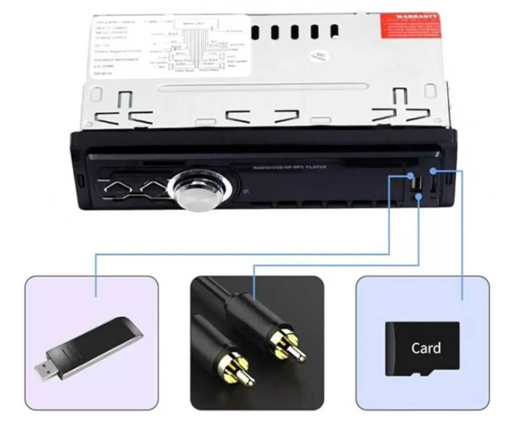 MP3 player за кола Bluetooth, USB, SD, AUX, LCD DISPLAY - 4x50w - снимка 4