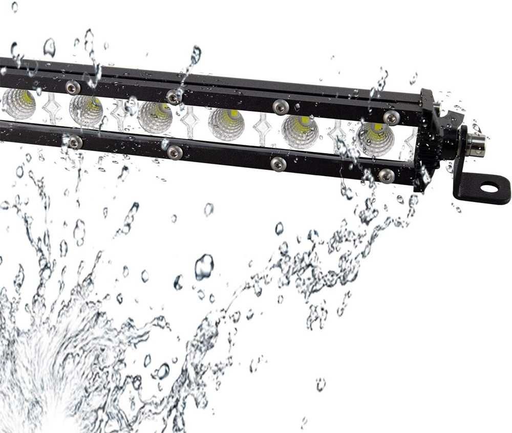 Едноредов SLIM 72W LED бар за осветление с 24 диода, 12/24V - 65.5 см. - снимка 4