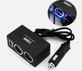 Двоен разклонител на запалката + 1 USB изход - 120W, 12V/24V. - снимка 1