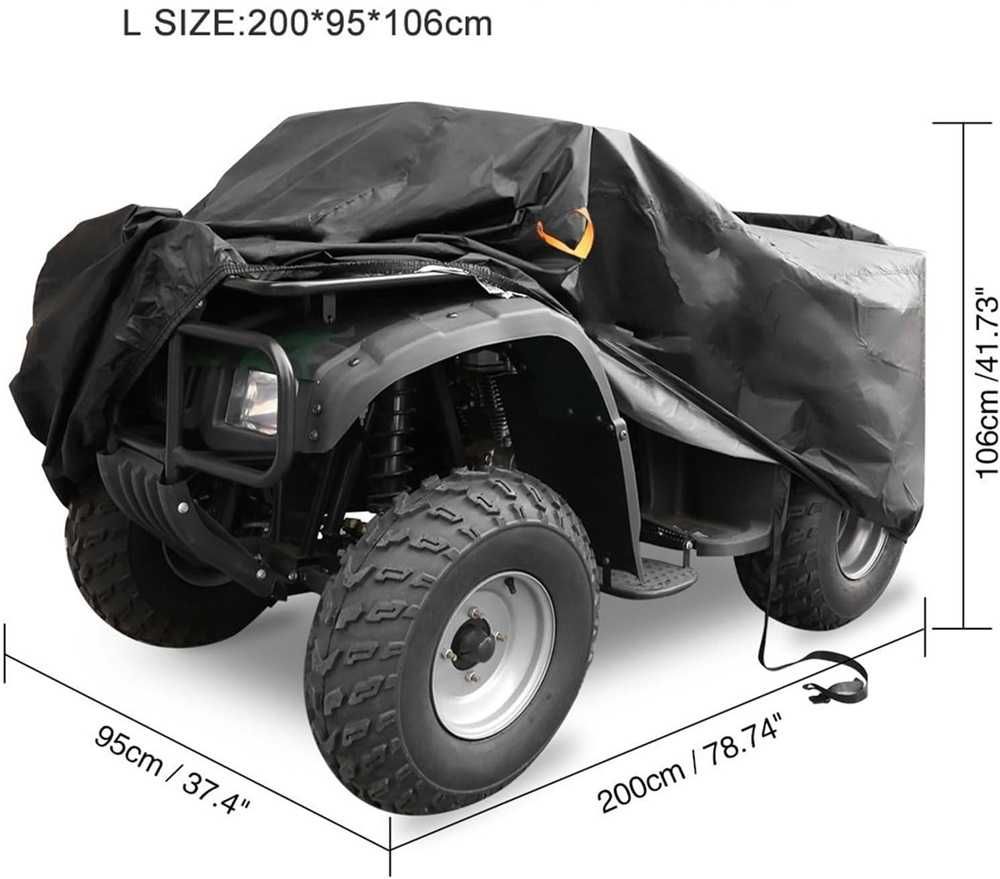 Водоустойчиво Покривало/Брезент за ATV - L (200х95х106) - снимка 2