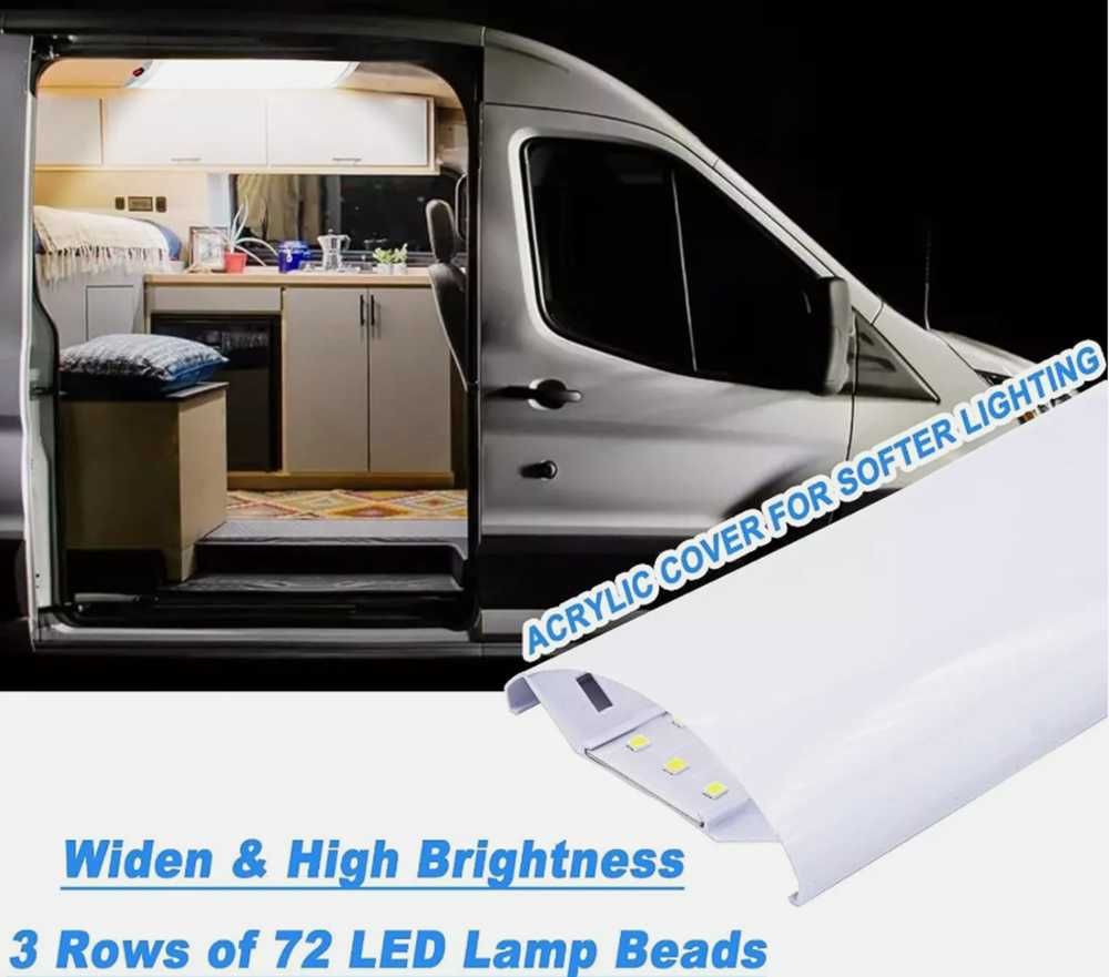 LED Плафон/Интериорна диодна лампа 12V за Автомобил, Бус. - снимка 2