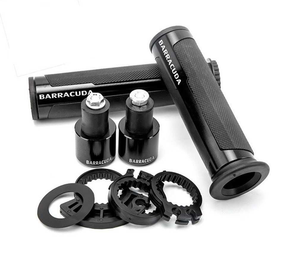 Универсални спортни ръкохватки (грипове) за мотор Barracuda Basic - Черни - снимка 2