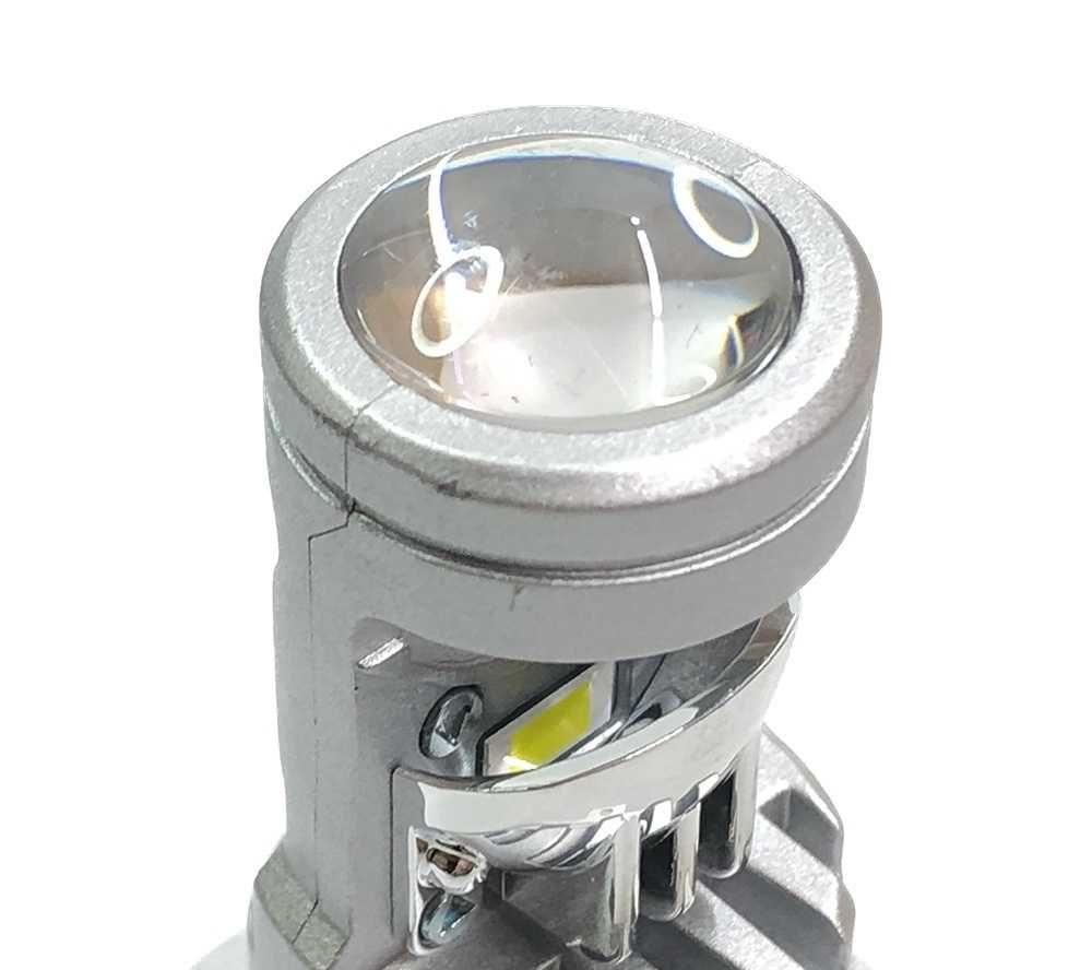 LED диодни крушки за фарове с Лупа - H4 CANBUS, 12V, 40W, 12 400LM - снимка 2