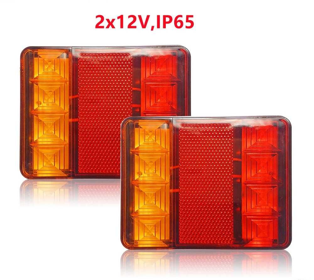 Комплект LED Диодни стопове, 12/24V - 120x95x23 мм, IP65 - снимка 2