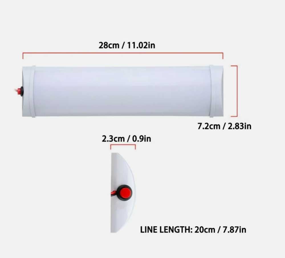 LED Плафон/Интериорна диодна лампа 12V за Автомобил, Бус. - снимка 5