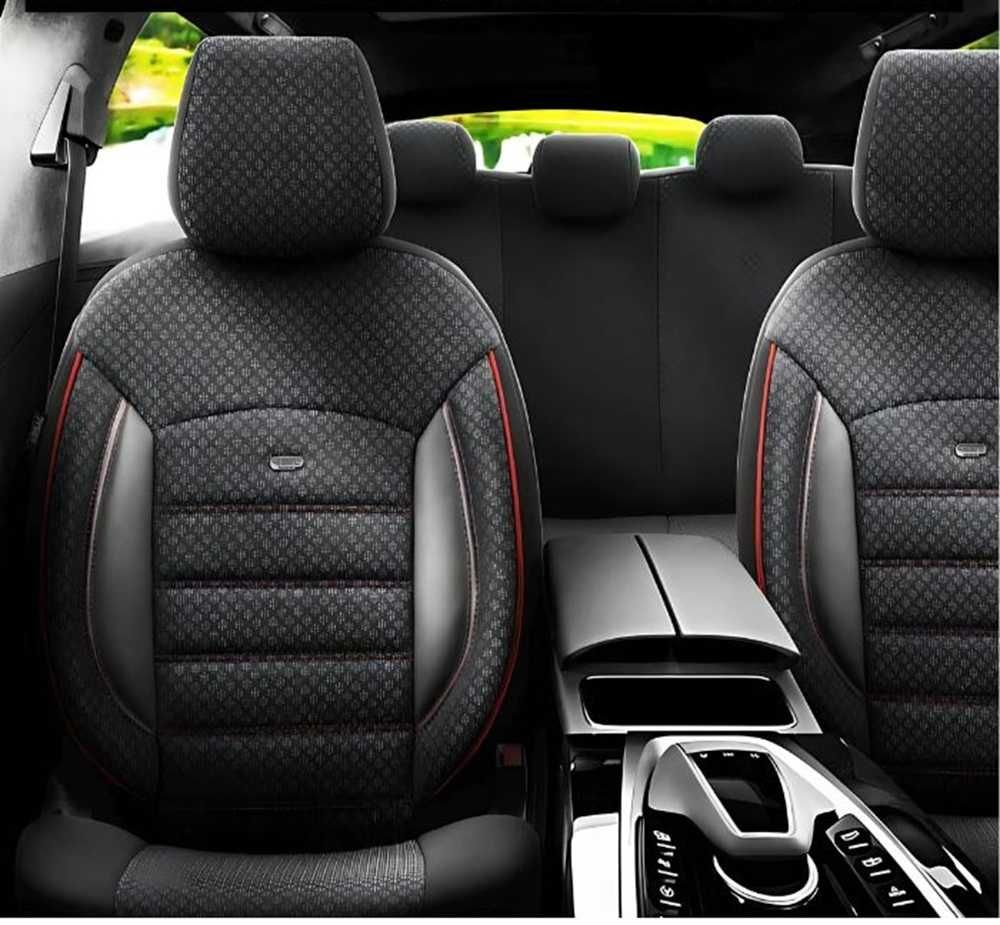 Универсална тапицерия за автомобил Otom Sport Plus - Черно/Червен кант - снимка 2
