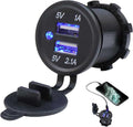USB зарядно с 2 гнезда за вграждане в таблото 12/24V - 1A/2.1A - снимка 1
