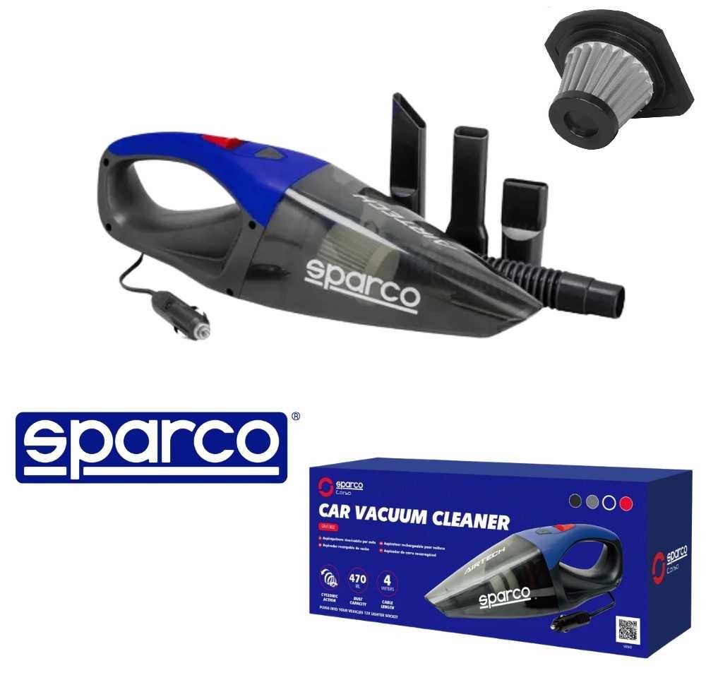 Прахосмукачка за кола Sparco с миещ се HEPA филтър - 12V/90w - снимка 1
