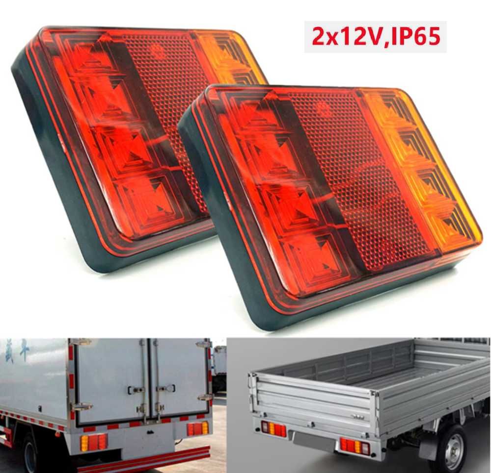 Комплект LED Диодни стопове, 12/24V - 120x95x23 мм, IP65 - снимка 1