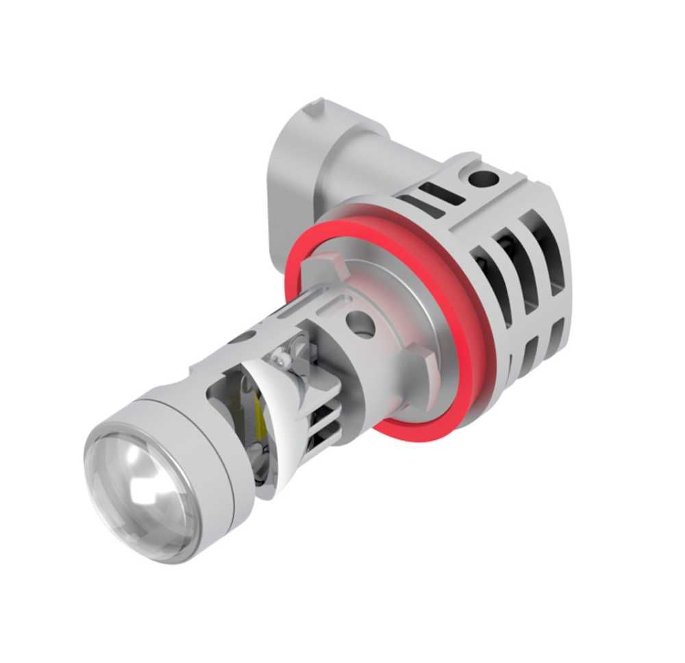 LED диодни крушки за фарове с Лупа - H11 CANBUS, 12V, 40W, 12 400LM - снимка 8