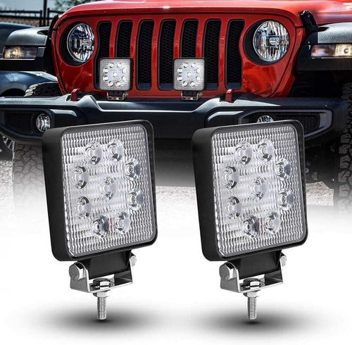 27W LED Диоден халоген 9 диода - 12/24V - снимка 1
