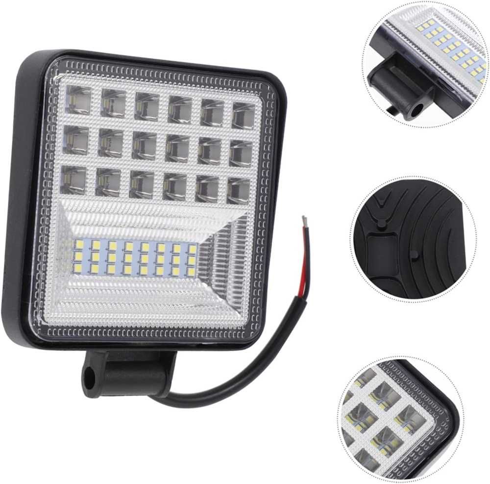 42 LED диоден халоген с бяла светлина - 126W/12v-24v. - снимка 2