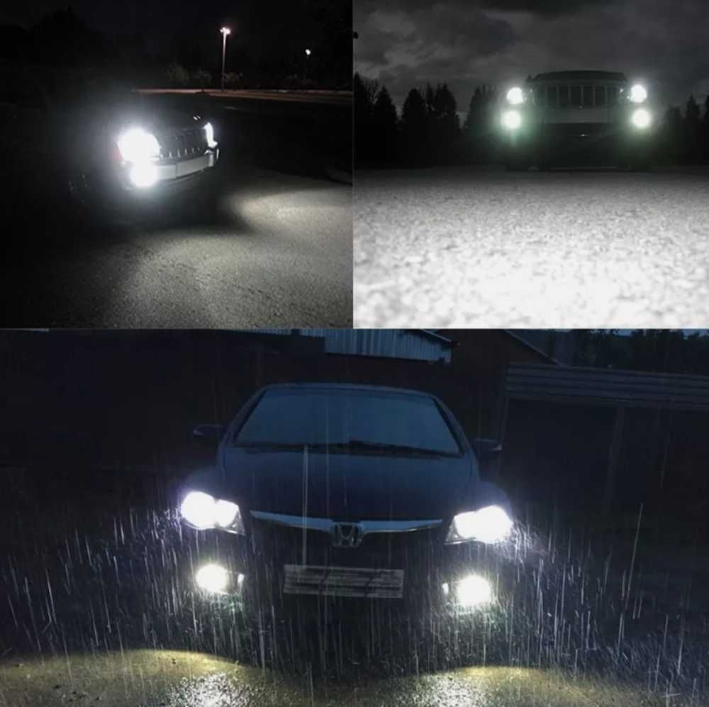 Комплект LED диодни крушки 9005/HB3 - 35W 12V - 6000к - снимка 5