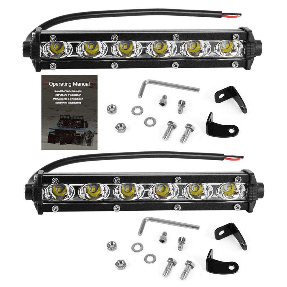 2 броя Мини 18W LED бар за осветление с 6 диода - 12/24V - снимка 7