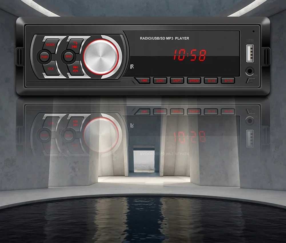 Авто MP3 player с Bluetooth, USB, SD, AUX, LCD - 4x50w с дистанционно. - снимка 3