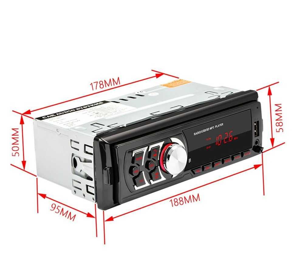 Авто MP3 player с Bluetooth, USB, SD, AUX, LCD - 4x50w с дистанционно. - снимка 6