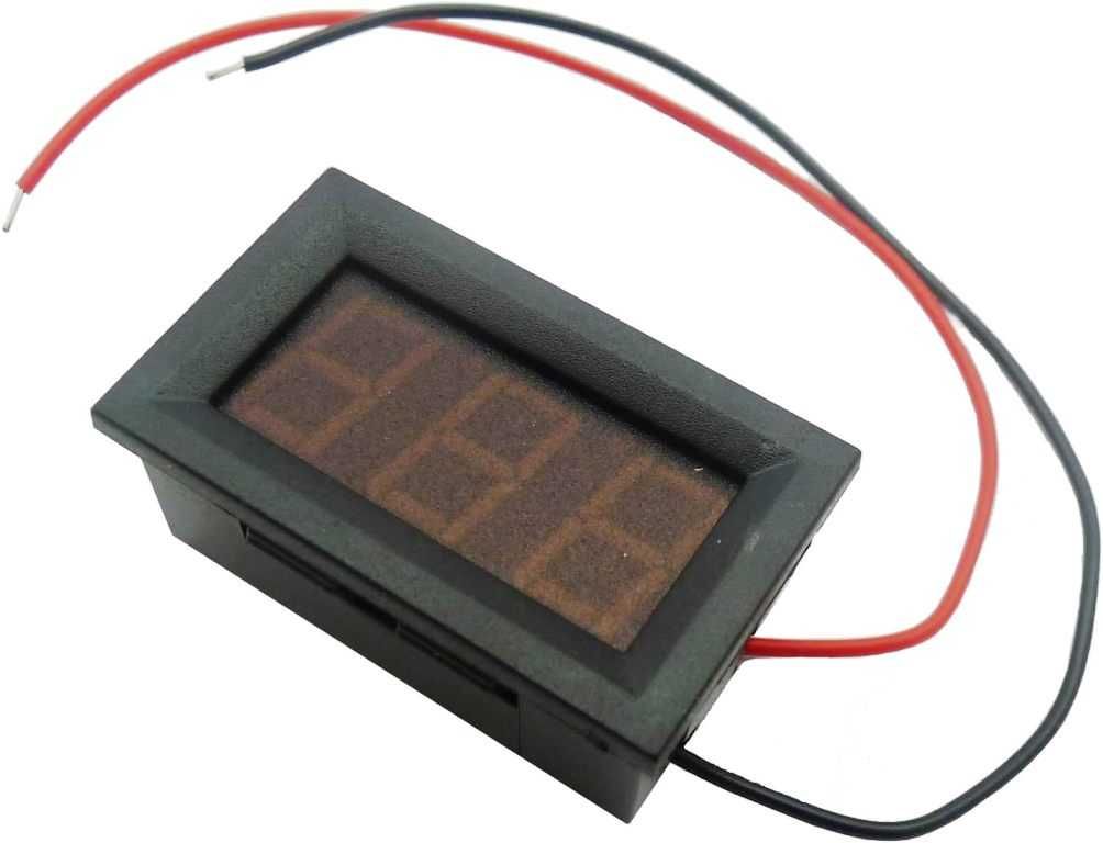 Цифров LED Волтметър за вграждане 4.5V-30V DC - снимка 4