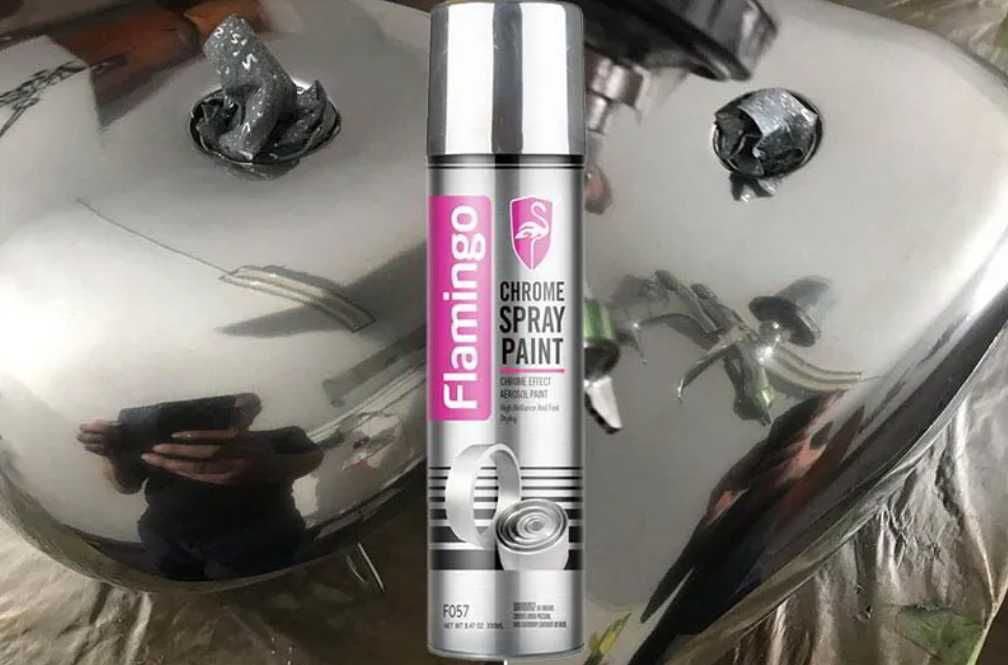 Спрей Боя хром покритие Flamingo 330ml. - снимка 3