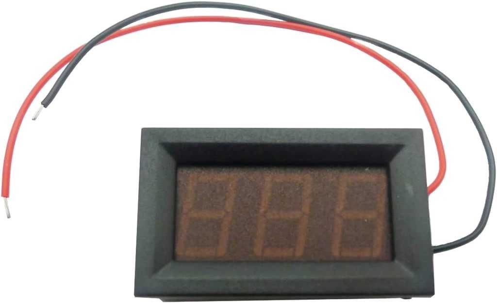 Цифров LED Волтметър за вграждане 4.5V-30V DC - снимка 6