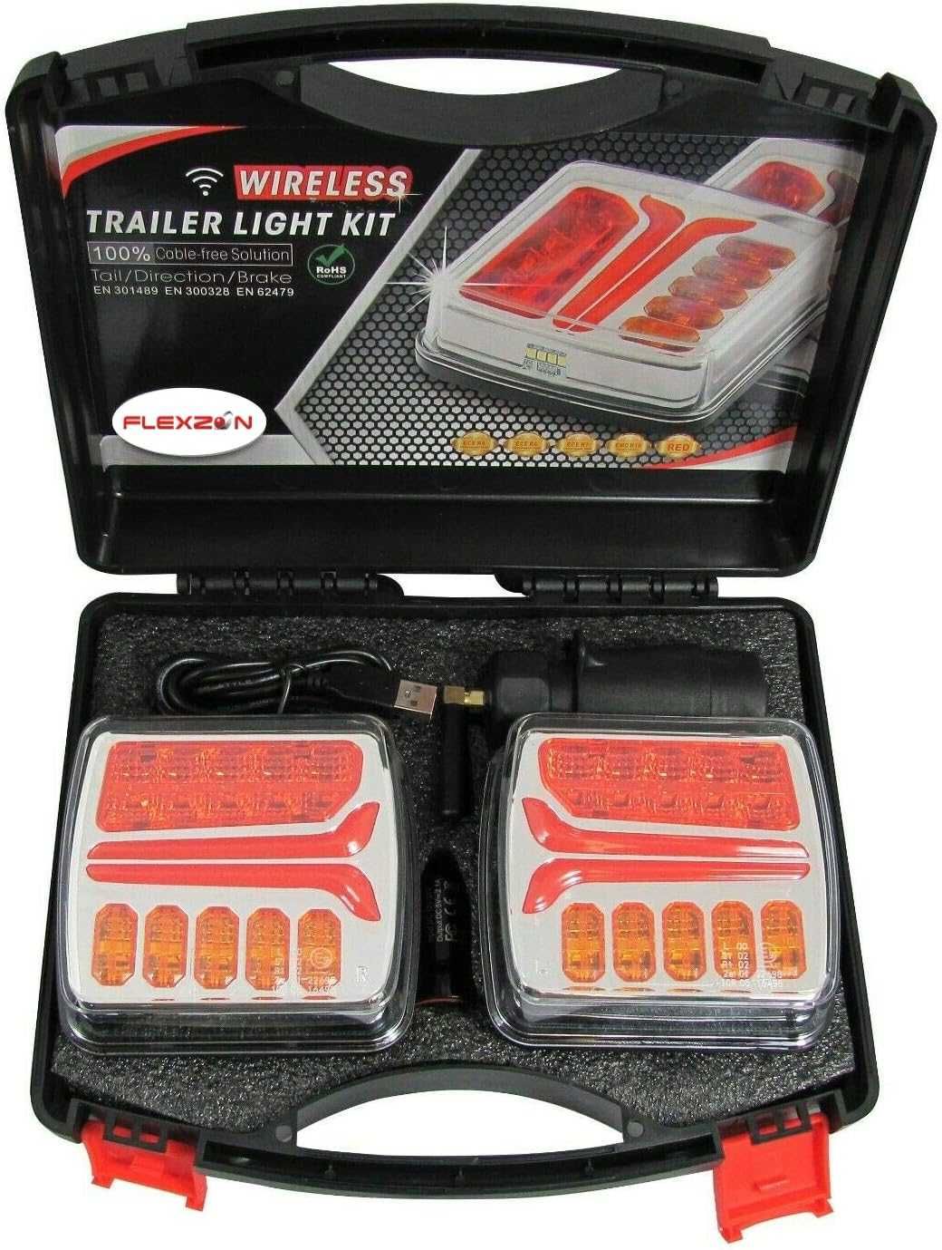 Магнитни, безжични (wireless) LED диодни стопове за Ремарке - 12V/24V - снимка 4