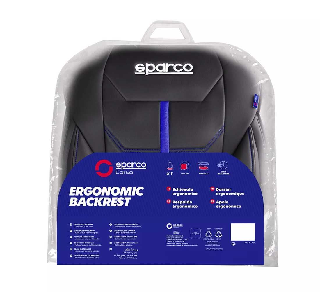 Универсална подложка за седалка Sparco - Черно/Синьо. - снимка 5